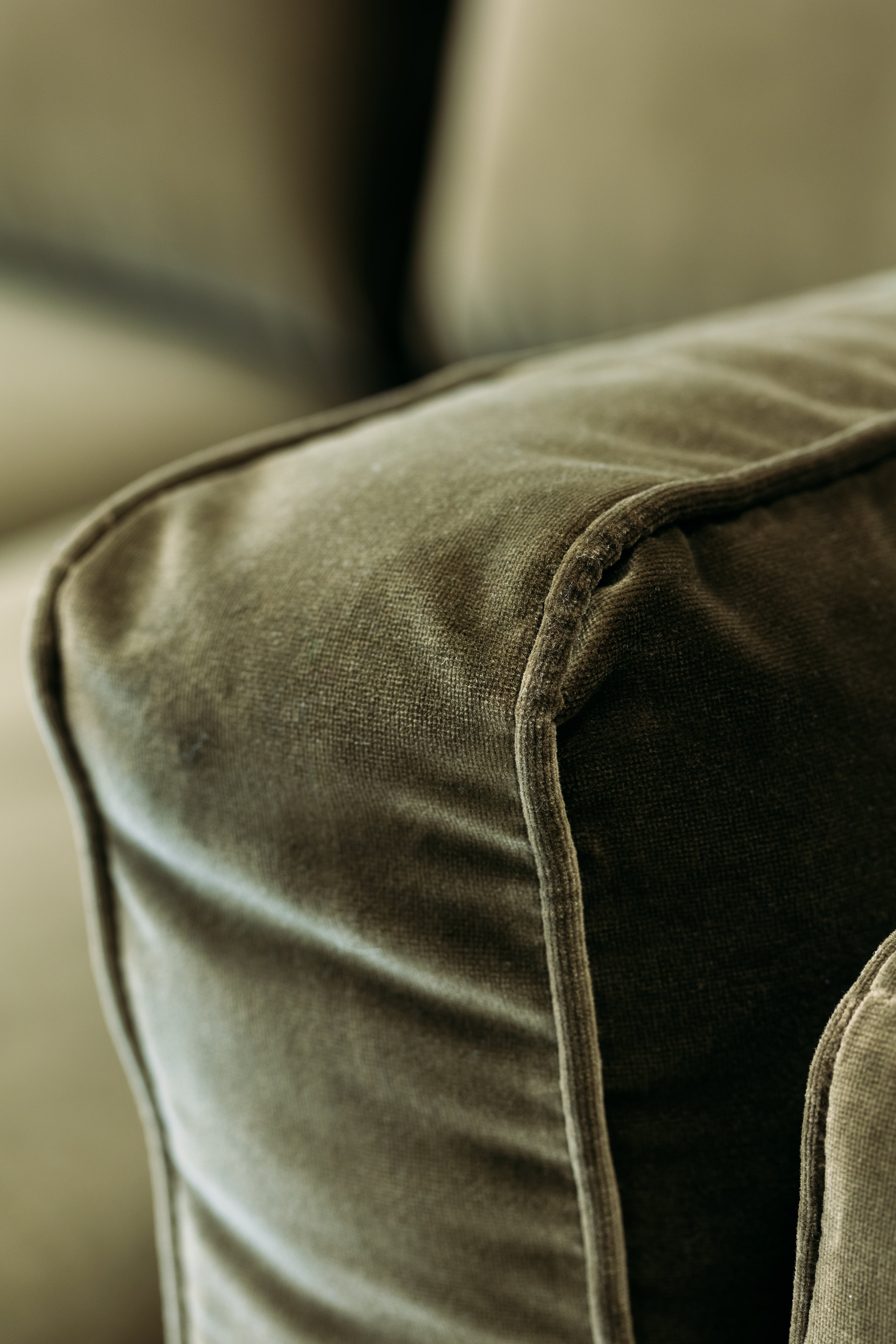 Aria 3 Seat Sofa - Cypress Cotton Velvet