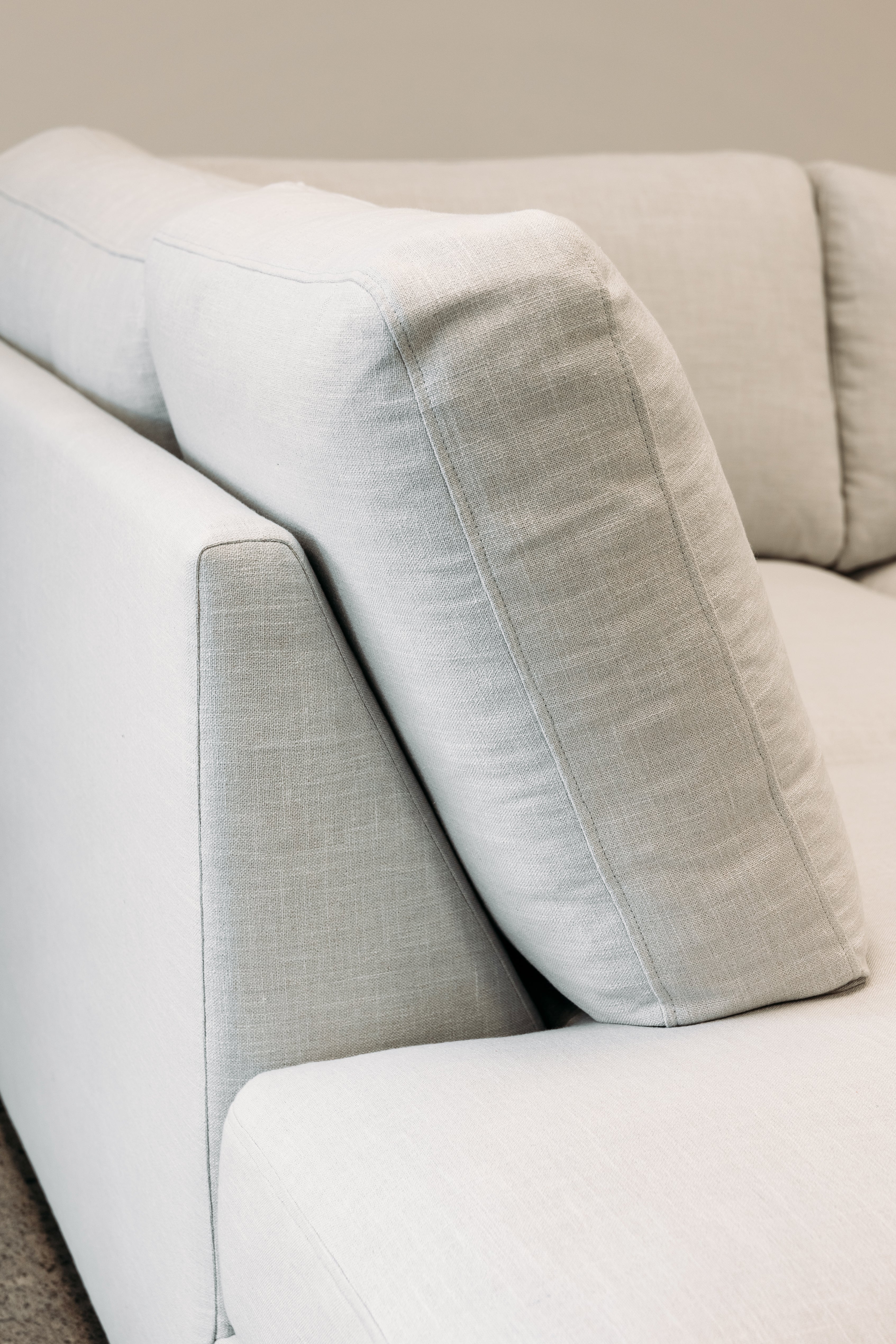 Cloud modular sofa and cnr chaise in eames mist