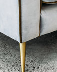 Monterey sofa with ottoman in cleo flint