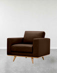 Fiord Armchair | Brown Leather