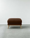 Fiord ottoman Brown leather