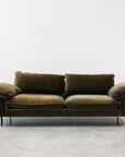 Studio 3 seat sofa in cypress cotton velvet