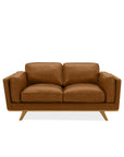 Aria Leather 2 Seat Sofa - Matisse Caramel
