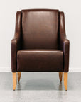 Wedgewood leather armchair in monarch auburn