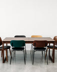 Gemini c38 dining chair in walnut - Stacks Furniture Store