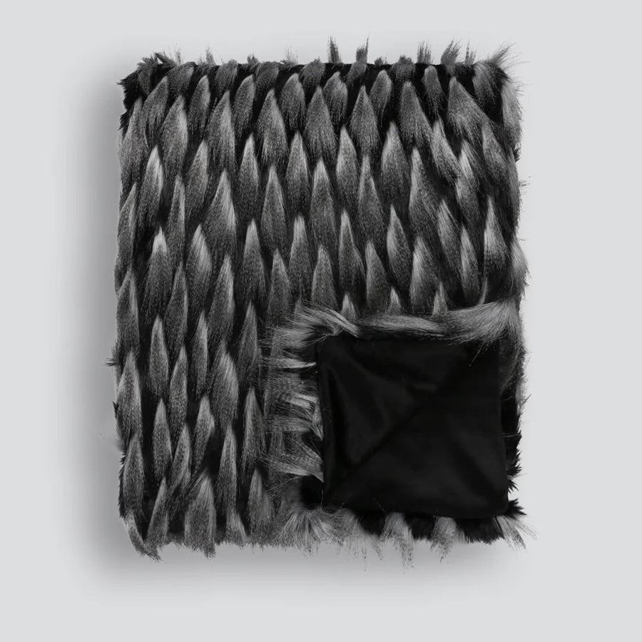 Dark & Moody Faux Fur throw