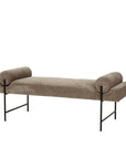 Hay bench seat in russet/black