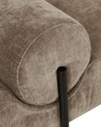 Hay bench seat in russet/black