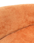 Hendricks curved sofa in Caulfield carrot