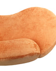 Hendricks curved sofa in Caulfield carrot