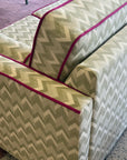 Chanel 3.5 seat sofa in Cordova olive