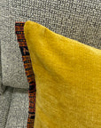 Goldie lumber cushion | patterned trim