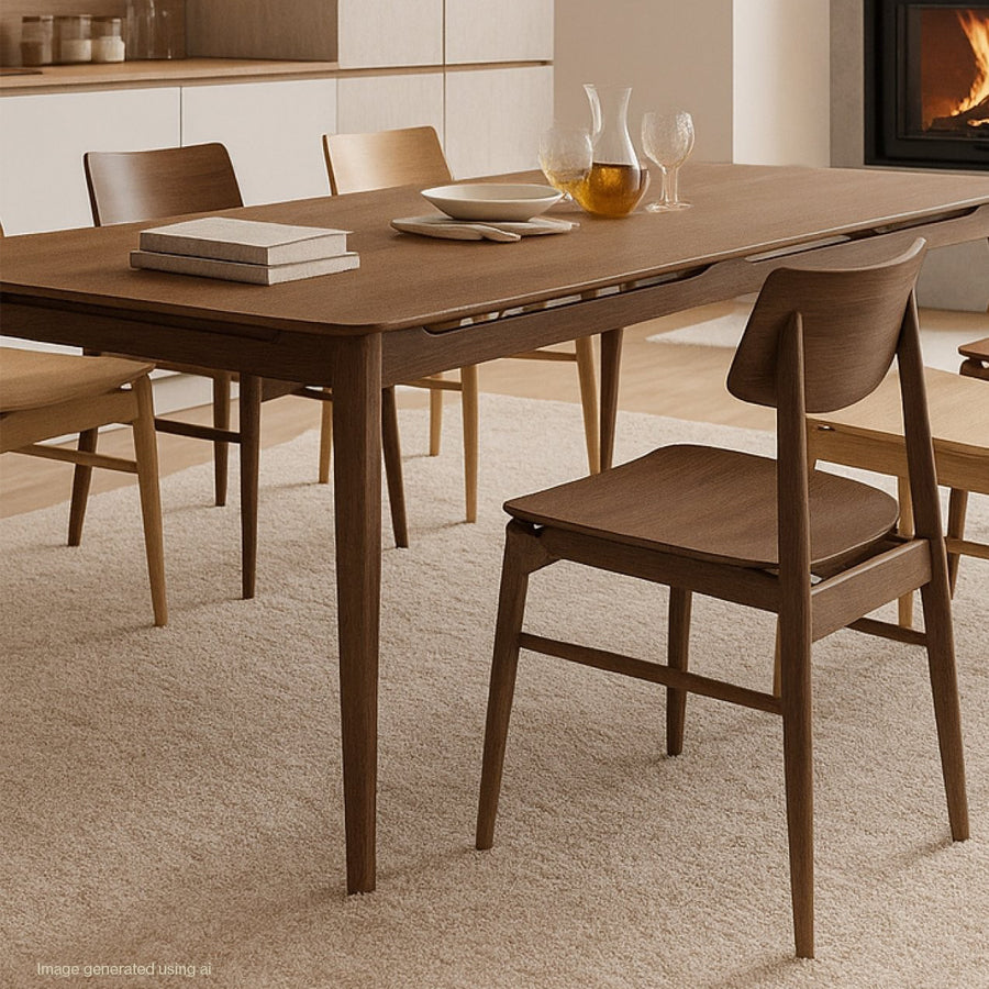 Kaishama dining table in walnut