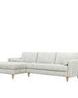 Khan sofa & chaise in mist