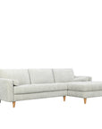 Khan sofa & chaise in mist