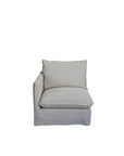 Miami modular sofa in salt & pepper - Single seat left