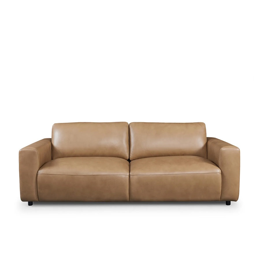 Lucas sofa in tan leather