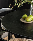 Maraetai Round Dining table in black