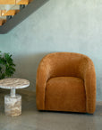 Krona swivel armchair