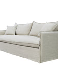 Miami slipcover 2 seat sofa in salt and pepper