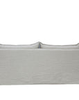 Miami slipcover 2 seat sofa in salt and pepper