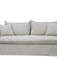 Miami slipcover 2 seat sofa in salt and pepper