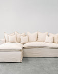 Miami slip cover sofa with reversible chaise