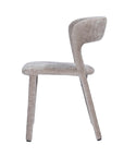 Finn upholstered dining chair in Mink