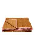 Mocha Dot Quilted Throw