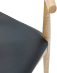 Nordic Barstool Black leather