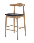 Nordic Barstool Black leather