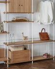 Moebe Shelving System - Long Shelf - Oak