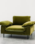 Sicily chair in olive velvet