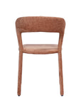 Finn upholstered dining chair in Peach