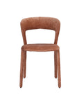 Finn upholstered dining chair in Peach