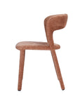 Finn upholstered dining chair in Peach