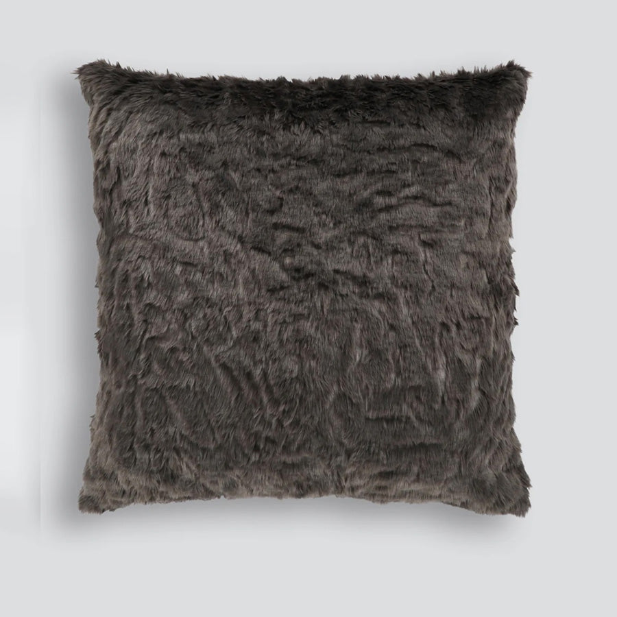 Dark & Moody Faux fur euro cushion
