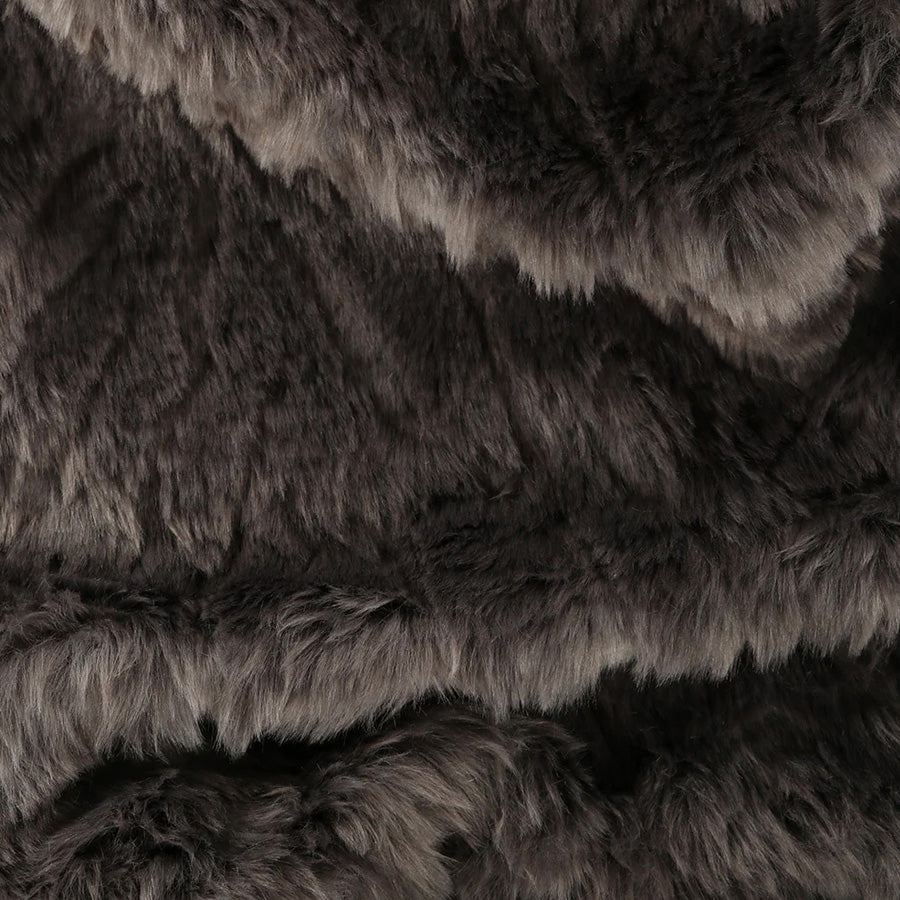 Dark & Moody Faux Fur throw