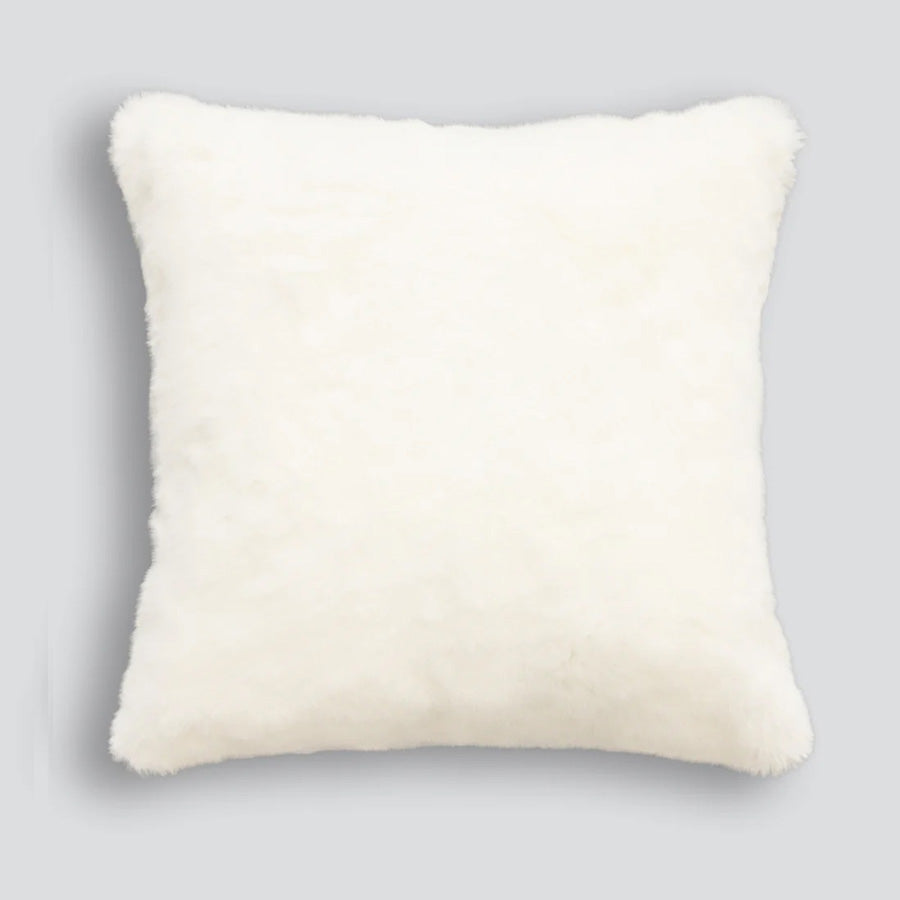 Light & Feminine Faux Fur Euro cushion