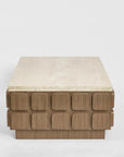 Porto travertine coffee table