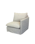 Miami modular sofa in salt & pepper - Single seat, right