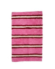 Raspberry Stripe Bath Mat
