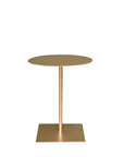 Regent round side table in gold
