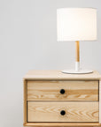 Rolly table lamp in white