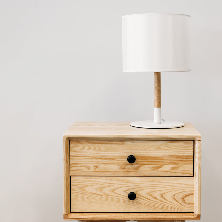 Rolly table lamp in white
