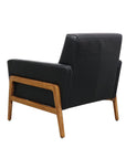 Ingrid armchair in black leather