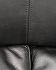Ingrid armchair in black leather