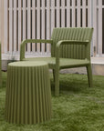 Story outdoor armchair | Olive
