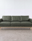Fiord 3 seat sofa | Green Leather