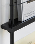 Moebe Magazine 3 Shelf System - Black